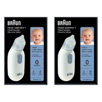Braun Nasal Aspirator with Two Suction Levels Pack of 2