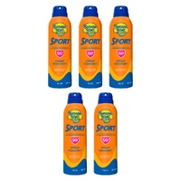 Banana Boat Sport SPF 50+ Clear Spray Sunscreen 175g Pack of 5