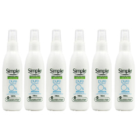 Simple Kind To Skin Pure Deodorant Spray 150ml x 6 Value Pack