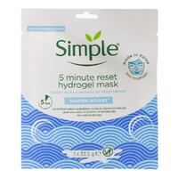Simple 5 Minute Reset Hydrogel Mask Water Boost 33.5gm