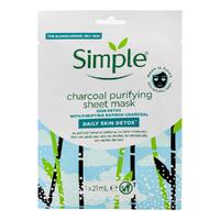 Simple Charcoal Purifying Sheet Mask 21ml