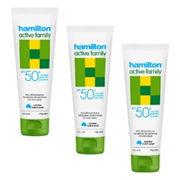 Hamilton Active Family Lotion SPF 50+ 110g Pack of 3