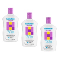 Hamilton Sensitive SPF50+ Lotion 265mL Pack of 3