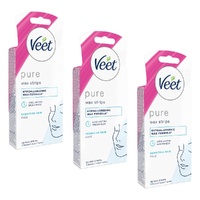Veet PURE Cold Wax Strips Face Sensitive Skin 20 Pack Bundle of 3