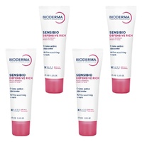Bioderma Sensibio Ultra-Nourishing Defensive Rich Moisturiser 40mL Pack of 4