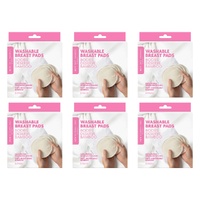 New Beginnings Washable Bamboo Nursing Pads 8 Pack Bundle of 6