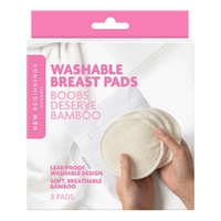 New Beginnings Washable Bamboo Nursing Pads 8 Pack