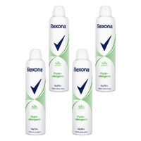 Rexona Women Antiperspirant Aerosol Deodorant Hypo-Allergenic 250mL Pack of 4