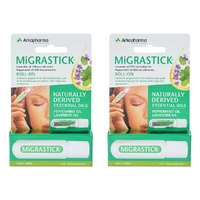 Migrastick Migraine & Headache Relief Roll-On 3mL Pack of 2