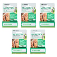 Migrastick Migraine & Headache Relief Roll-On 3mL Pack of 5