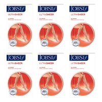 JOBST Ultrasheer Knee High Extra Large Natural 15-20mmHg Pack of 6