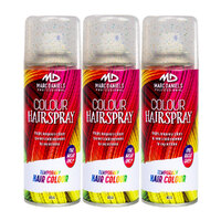 3 x Marc Daniels Hair Colour Spray Multi Glitter 85g