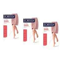 JOBST Ultrasheer Class 2 Thigh High Closed Toe Natural Medium Pack of 3