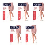 JOBST Ultrasheer Class 2 Thigh High Closed Toe Natural Medium Pack of 5