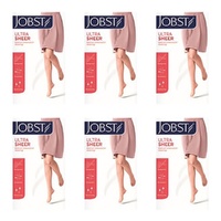 JOBST Ultrasheer Class 2 Thigh High Closed Toe Natural Medium Pack of 6