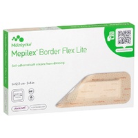 Molnlycke Mepilex Border Flex Lite Foam Dressing 5cm x 12.5cm Pack