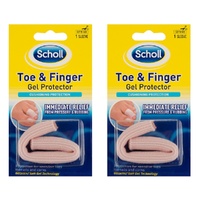 Scholl Toe & Finger Gel Protector Pack of 2