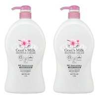 Lovercare Goat's Milk Shower Cream Cherry Blossom 1.2L Pack of 2
