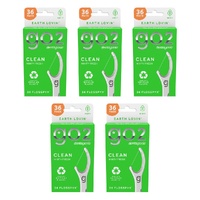 Dentagenie Clean Flosspyx Minty 36 Pack Bundle of 5