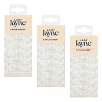 Lady Jayne Style Guards Clear Kink Free Spirals 8 Pack Bundle of 3