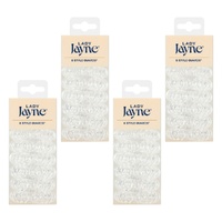 Lady Jayne Style Guards Clear Kink Free Spirals 8 Pack Bundle of 4
