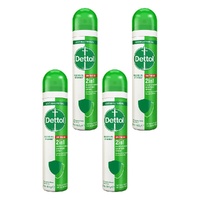 Dettol 2in1 On The Go Hand & Surface Sanitiser Spray 90mL Pack of 4