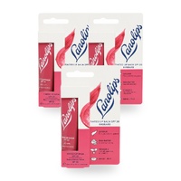 Lanolips Tinted Lip Balm SPF 30 Rhubarb 12.5g Hydrating Lip Care Pack of 3
