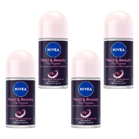 NIVEA Pearl & Beauty 72h Anti-Perspirant 50mL Pack of 4