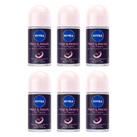 NIVEA Pearl & Beauty 72h Anti-Perspirant 50mL Pack of 6