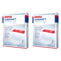 Leuko Leukomed T Sterile Transparent Film Dressing 5 Pack Bundle of 2