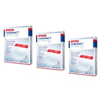Leuko Leukomed T Sterile Transparent Film Dressing 5 Pack Bundle of 3