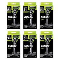 Gillette Labs Razor with Exfoliating Bar Pack of 6