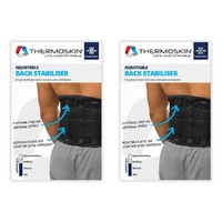 Thermoskin Adjustable Back Stabiliser Medium Beige Pack of 2