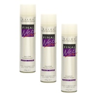 Final Net Salon Hairspray Super Hold 400g x 4 Bundle of 3