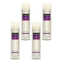 Final Net Salon Hairspray Super Hold 400g x 4 Bundle of 4