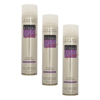 Final Net Salon Hairspray Super Hold 200mL x 6 Bundle of 3