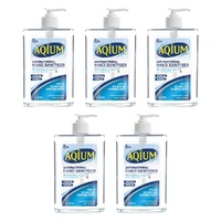 Ego Aqium Antibacterial Hand Sanitiser Gel 1L Pack of 5