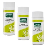 Thursday Plantation Tea Tree Foot Powder 100g Pack of 3