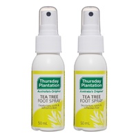 Thursday Plantation Tea Tree Foot Spray 50mL Pack of 2