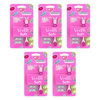 Gillette Simply Venus Razor Handle & 4 Blade Refills Pack of 5