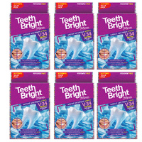7TH Heaven Teeth Bright Peroxide Free Whitening Strips 14 Pack x6