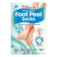 7th Heaven Exfoliating Foot Peel Socks Counter Display of 12