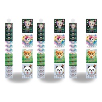 7th Heaven Animal Face Masks Assorted Clip Strip of 12 Bundle of 3