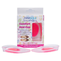 Trimsole Gel Comfort Heel Cup Womens Cushion Inserts Shock Absorbing