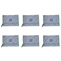 Tender Love + Carry Lavender Daisy Crush Roll-Up Toiletry Bag 25 x 18 x 8 cm Pack of 6