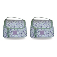 Tender Love + Carry Lavender Daisy Crush Weekender Wash Bag 28 x 19 x 10 cm Pack of 2