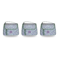 Tender Love + Carry Lavender Daisy Crush Weekender Wash Bag 28 x 19 x 10 cm Pack of 3