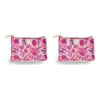 Tender Love + Carry Magenta Watercolour Holdall Wash Bag 25 x 18 x 8 cm Pack of 2