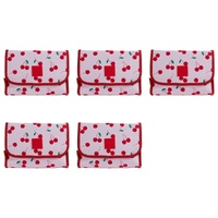 Tender Love + Carry Pink Cherry Bomb Roll-Up Toiletry Bag 26 x 20 x 10 cm Pack of 5