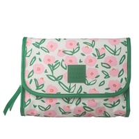 Tender Love + Carry Pink Flower Market Roll-Up Toiletry Bag 25 x 18 x 8 cm